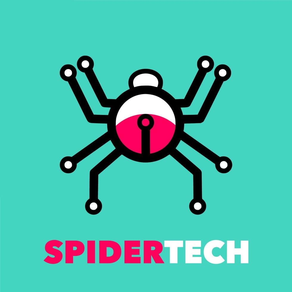 Spider technology simple vector