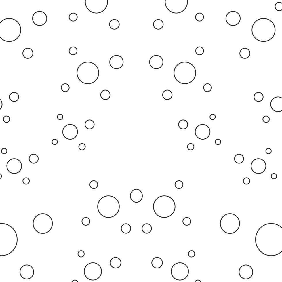 bubble pattern outline background vector