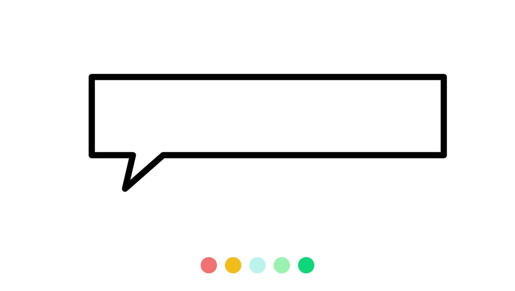 Speech bubbles linear vector element, Text balloon, Vector icon.