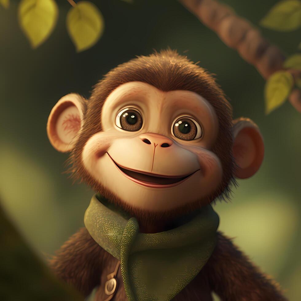 monkey animal illustration photo