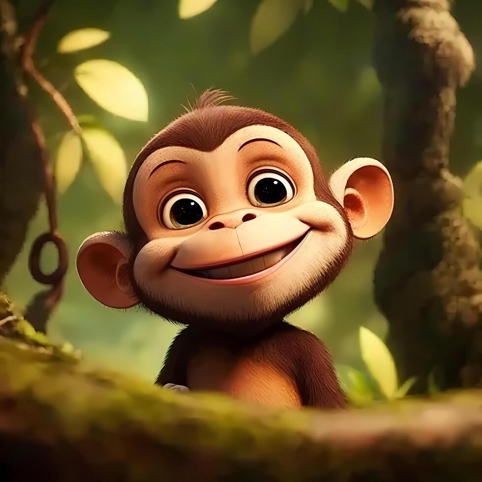 monkey animal illustration photo