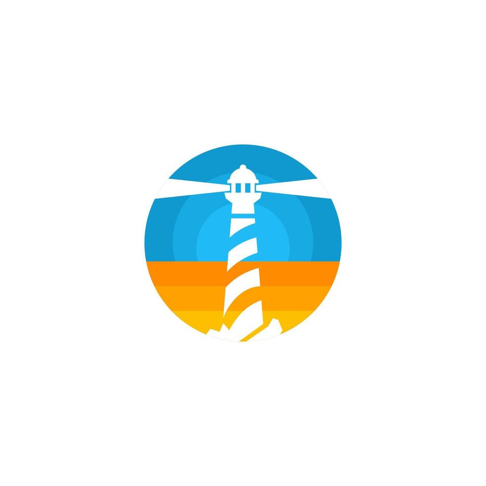 Colorful logo for lighthouse logo lighthouse vector