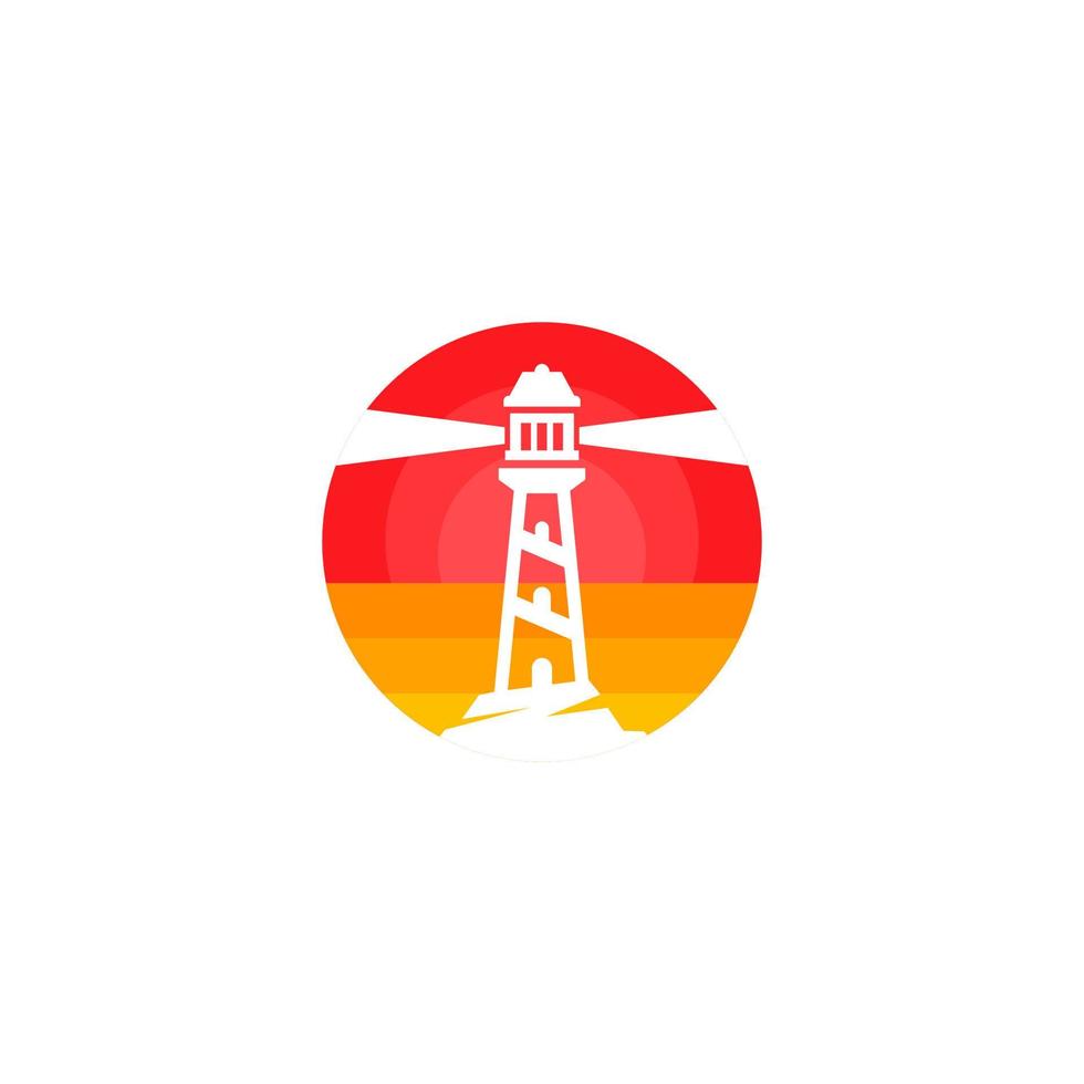 Colorful logo for lighthouse logo lighthouse vector