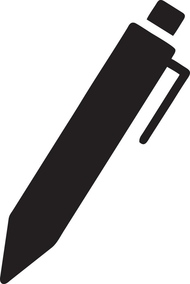 writing pen icon symbol in white background. Illustration of the sign pencil symbol vector image. EPS 10.