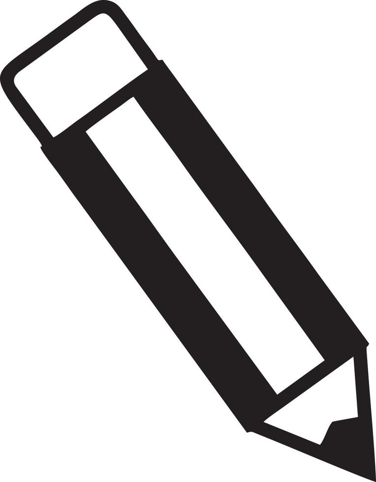 writing pen icon symbol in white background. Illustration of the sign pencil symbol vector image. EPS 10.