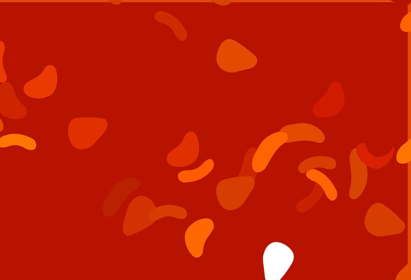 textura de vector naranja claro con formas aleatorias.