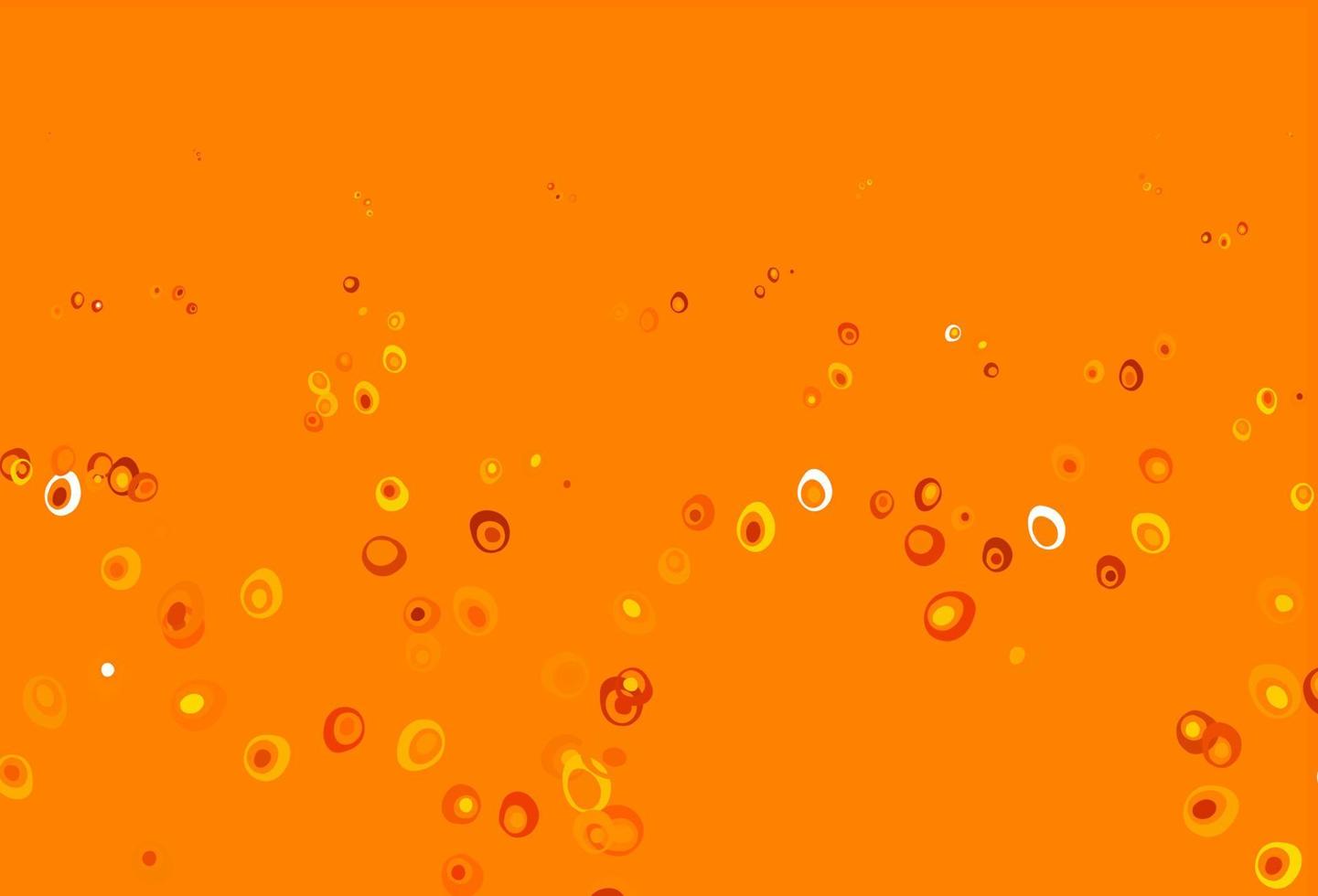 Light Orange vector background with bubbles.