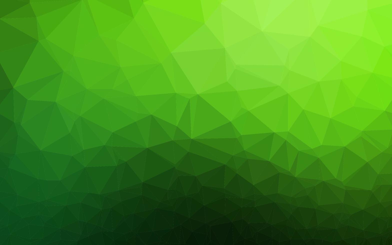 Light Green vector triangle mosaic template.