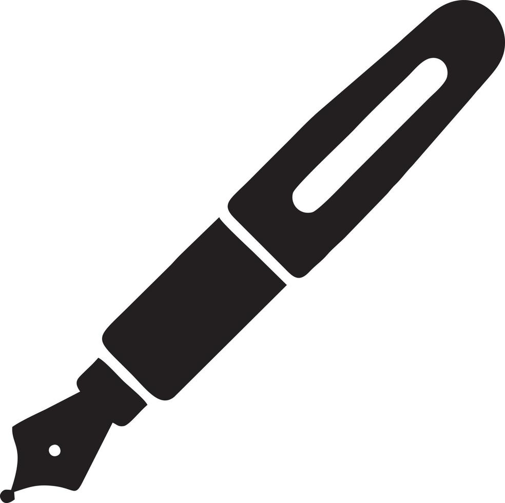 writing pen icon symbol in white background. Illustration of the sign pencil symbol vector image. EPS 10.