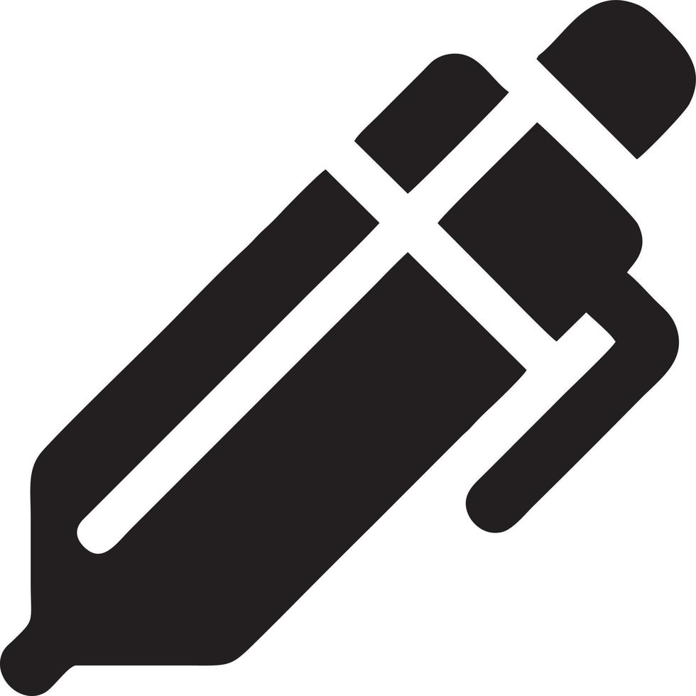 writing pen icon symbol in white background. Illustration of the sign pencil symbol vector image. EPS 10.