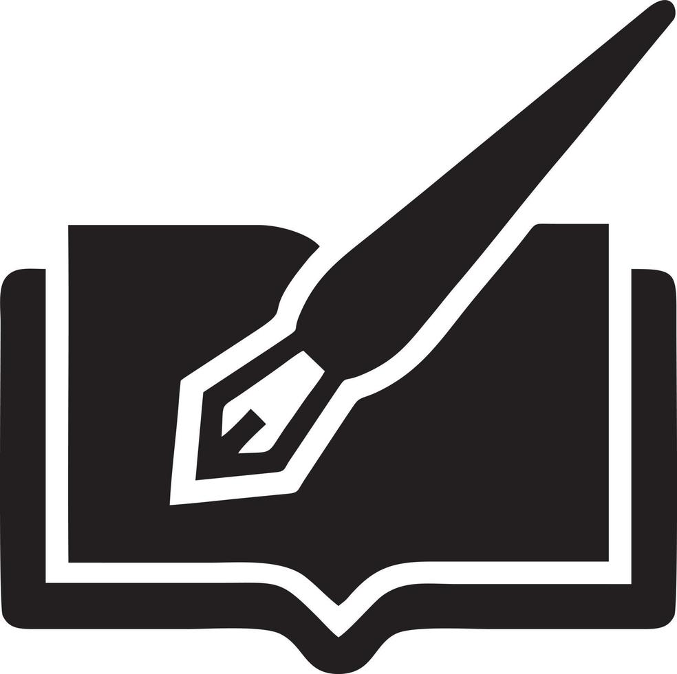 writing pen icon symbol in white background. Illustration of the sign pencil symbol vector image. EPS 10.