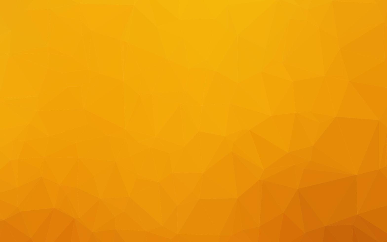 Light Yellow, Orange vector triangle mosaic template.