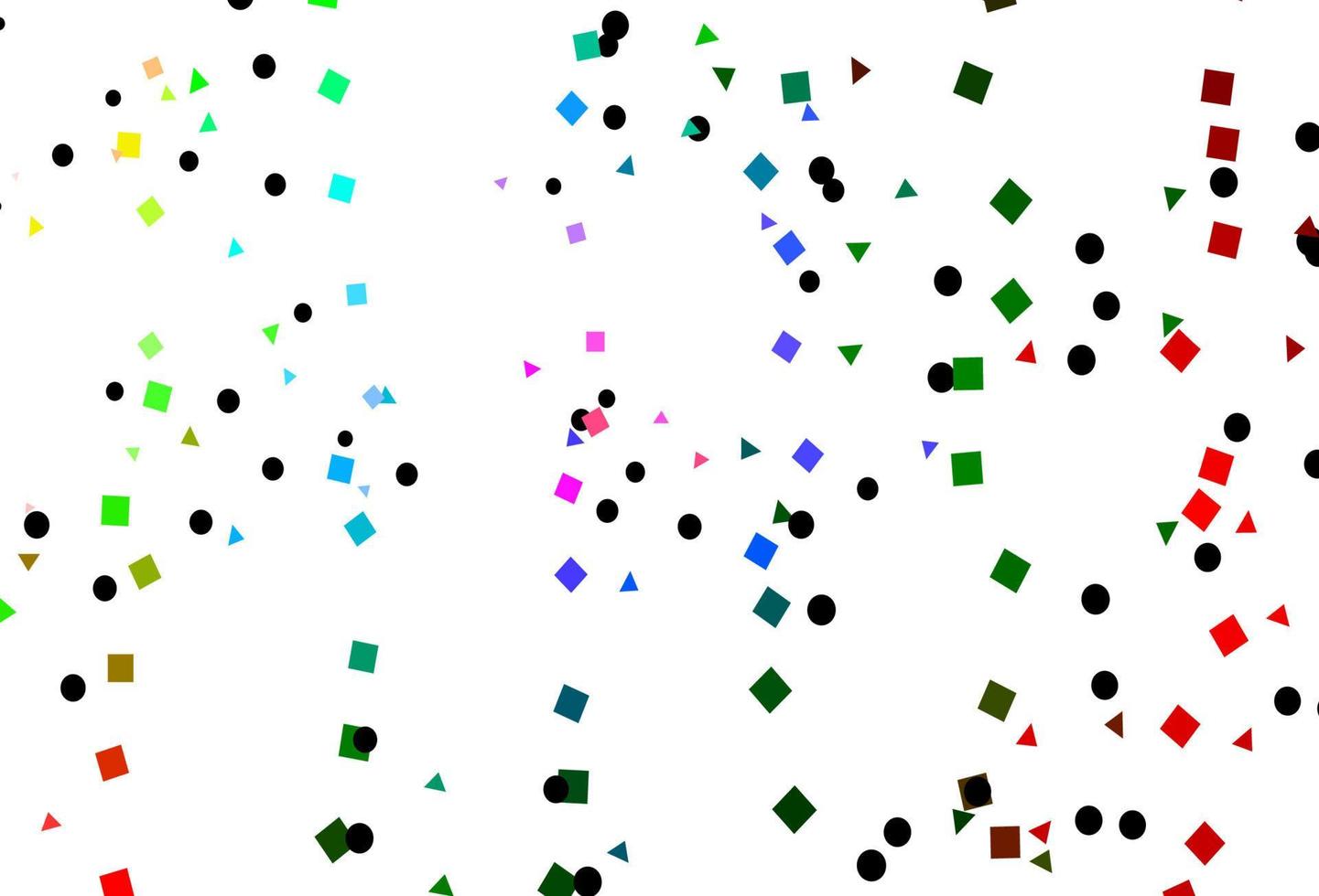 Light Multicolor, Rainbow vector backdrop with lines, circles, rhombus.