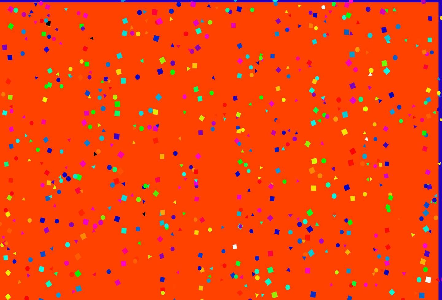 Light Multicolor, Rainbow vector background with triangles, circles, cubes.