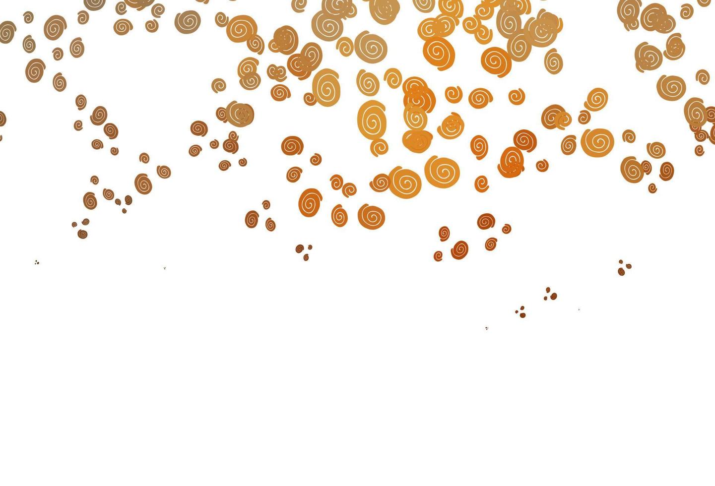 Light Orange vector pattern with bubble shapes.