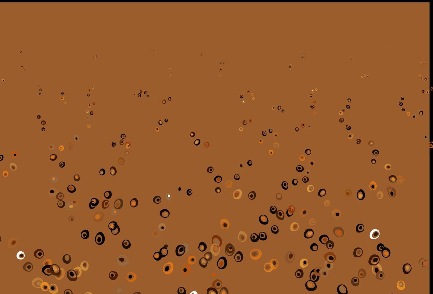 Light Orange vector cover with spots.