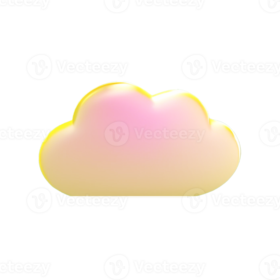 nube 3d rendere png