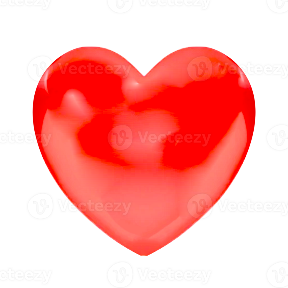 heart 3d render png