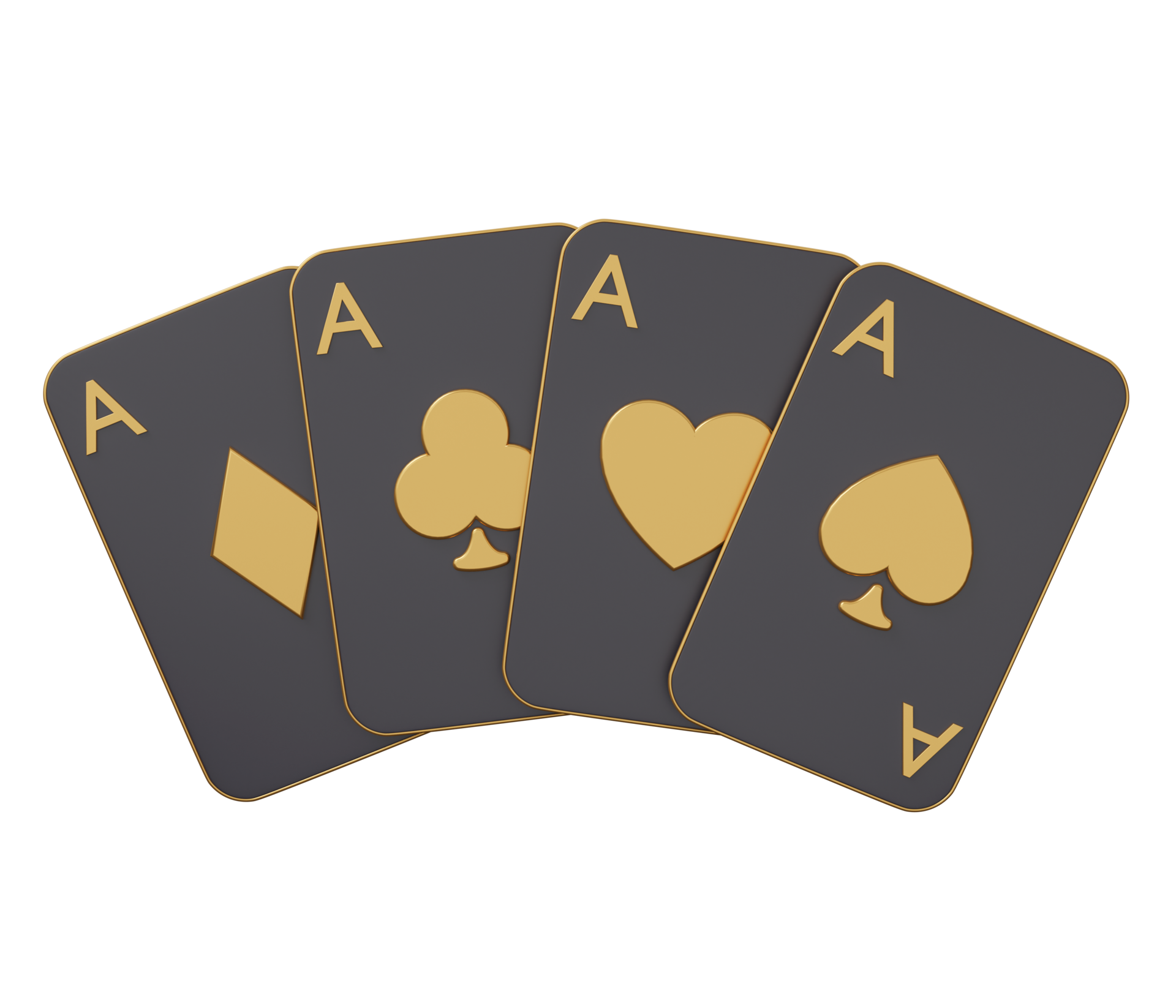 ace card poker golden 3d 21879358 PNG