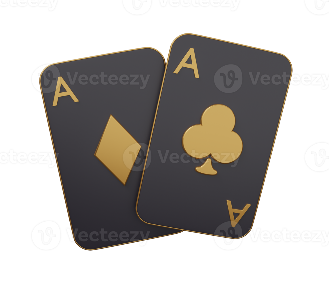 ace two cards 3d png