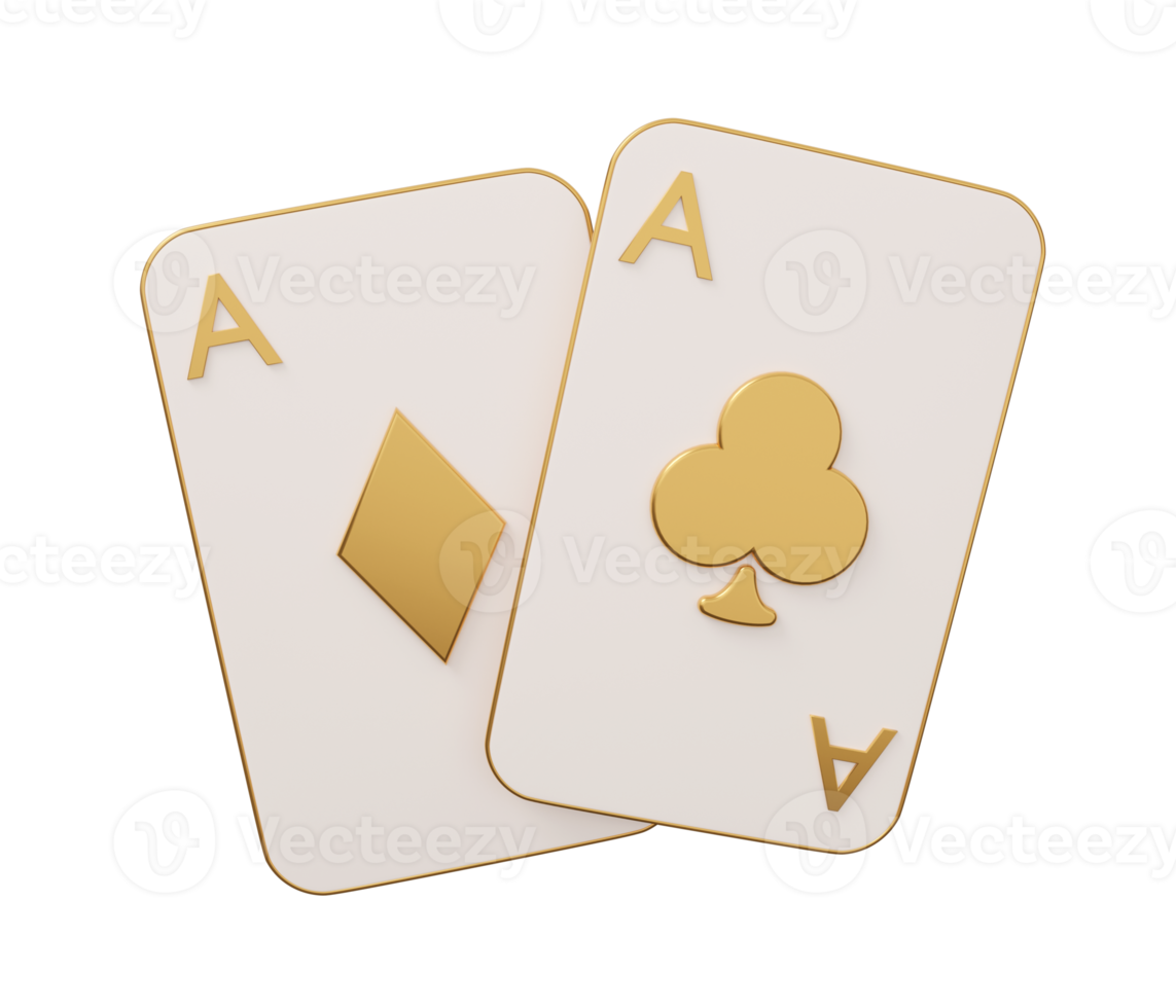 ace two cards 3d png