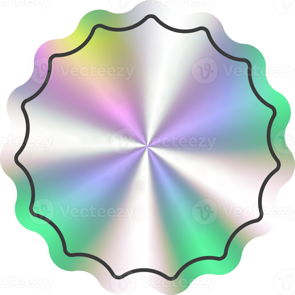 Holographic stickers star shape. Hologram labels and badge empty. png