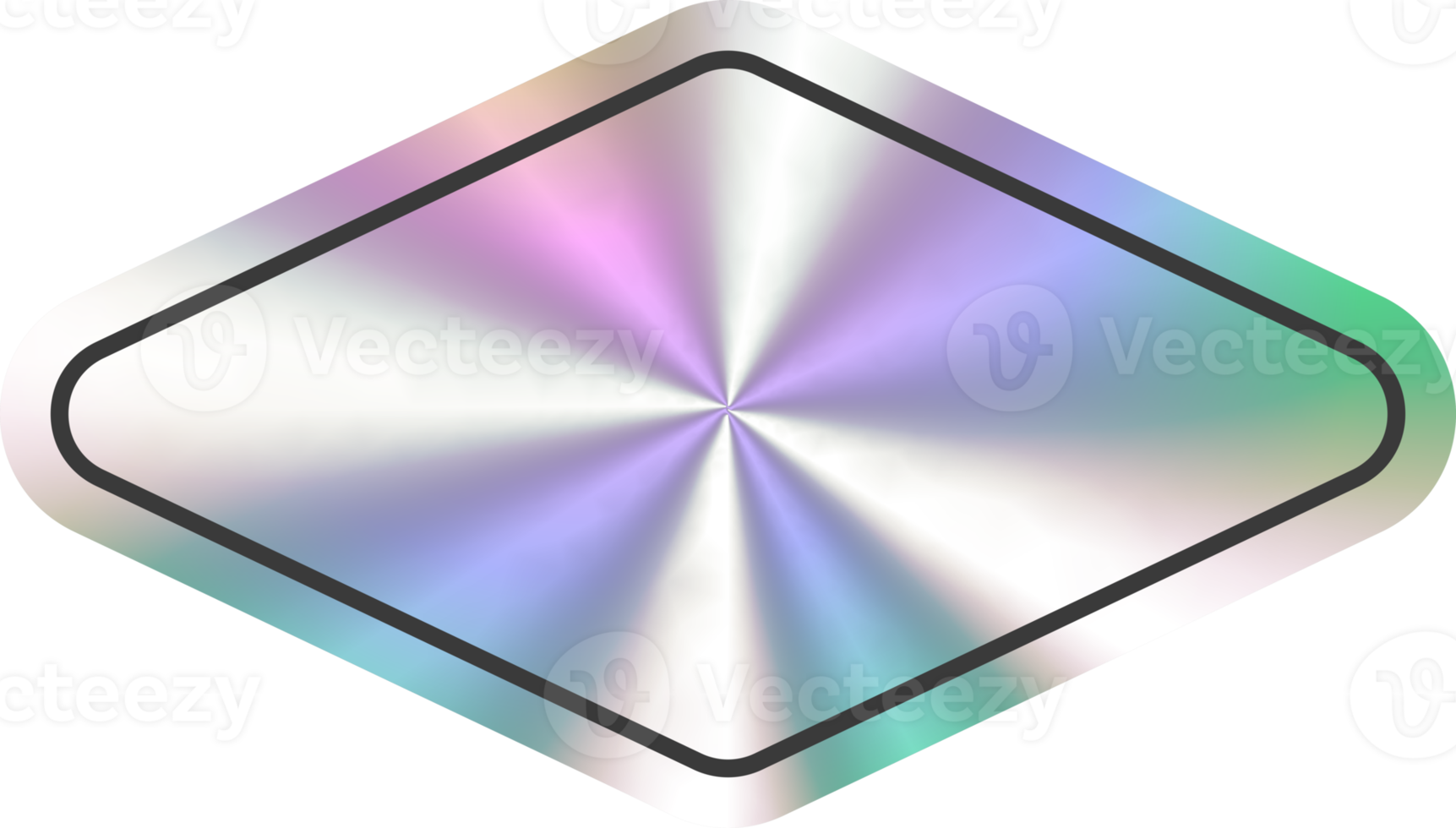 Holographic stickers rectangle shape. Hologram labels and badge empty. png