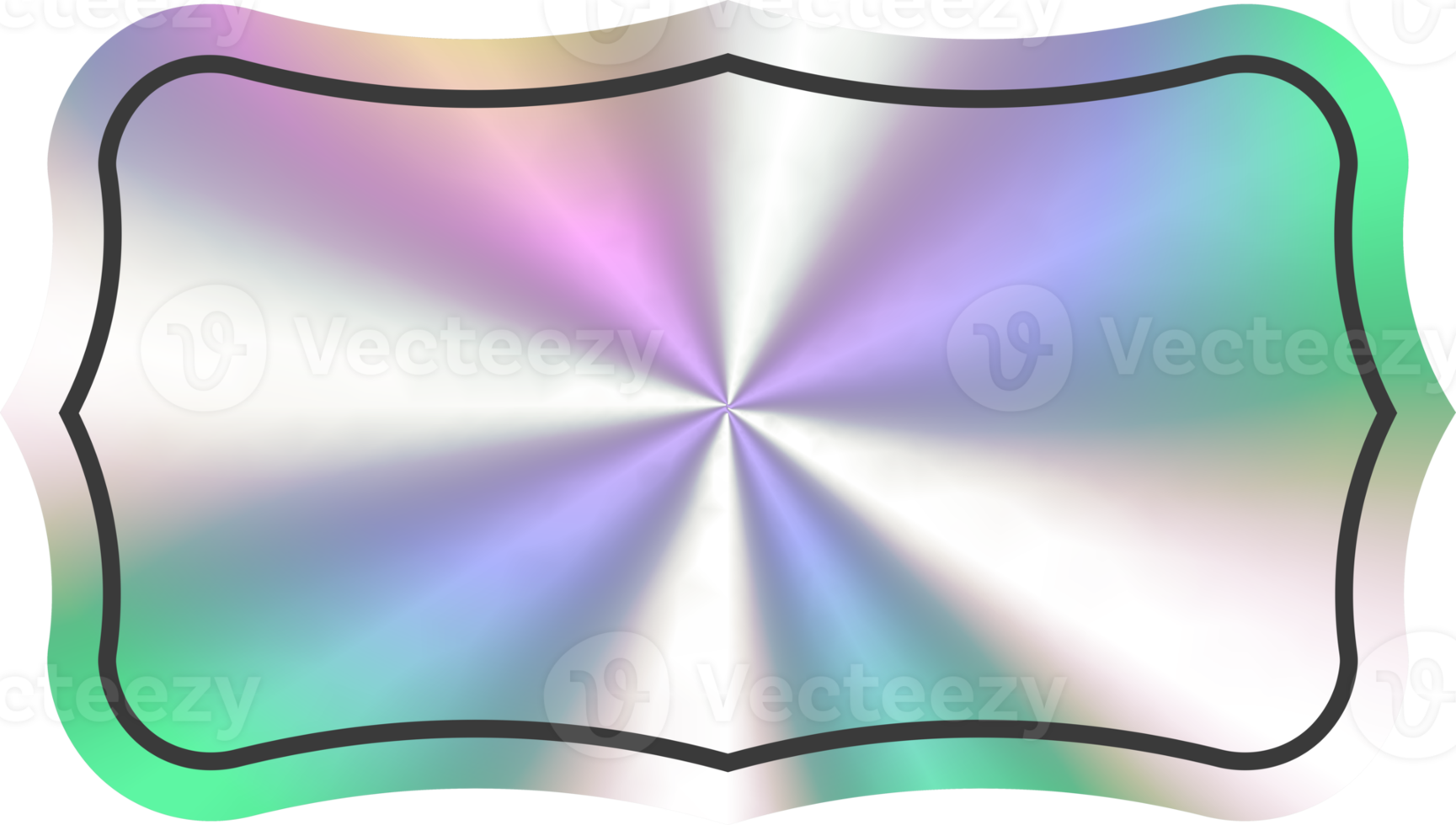 Holographic stickers retro shape. Hologram labels and badge empty. png