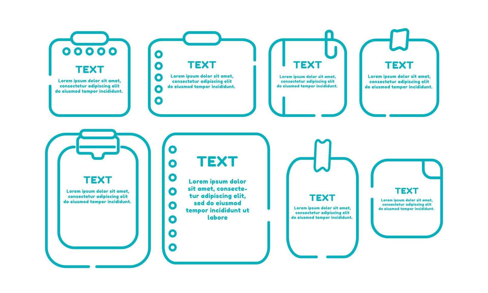 vector Note sheet attached with adhesive tape. Meeting reminders, to-do lists and memo notifications, letters on a piece of paper and more