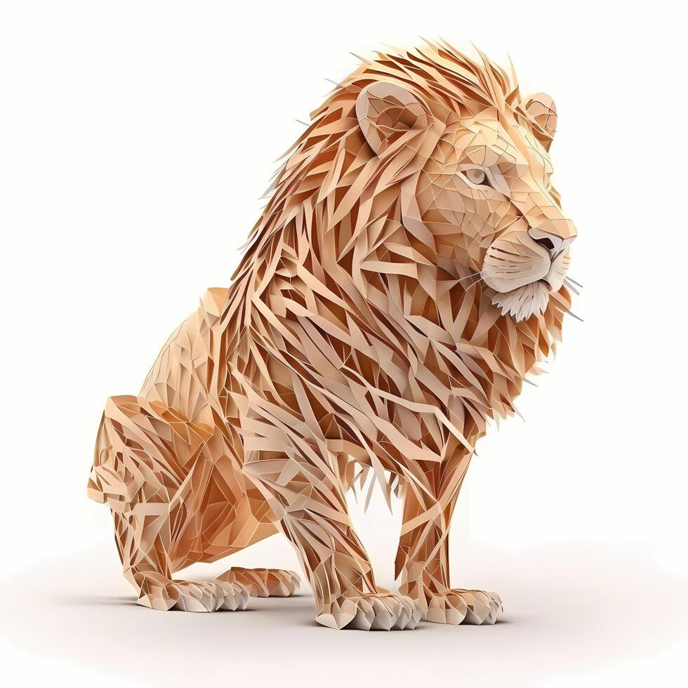 lion animal illustration photo