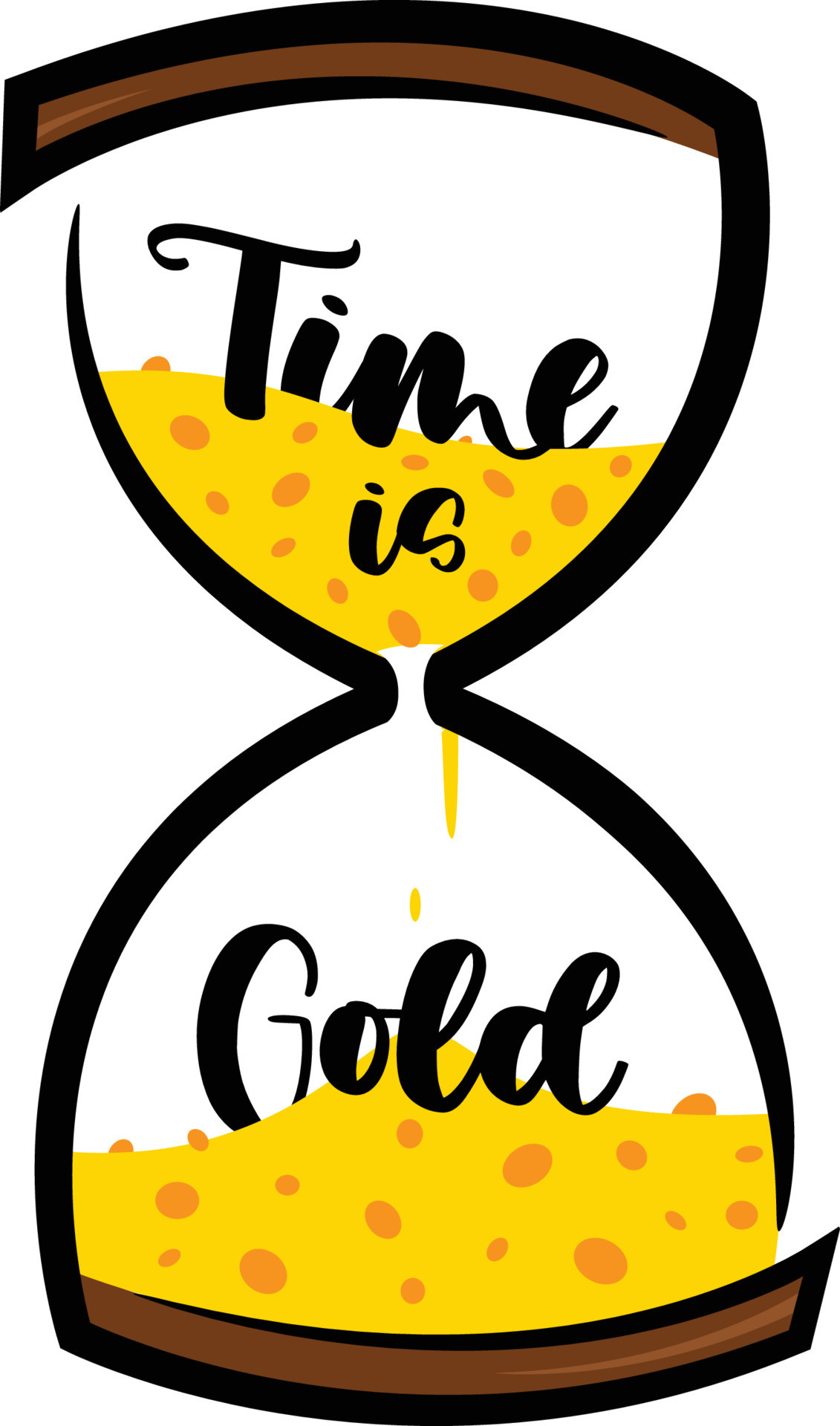Illustration of Time is Gold in an Hourglass 21879679 Vector Art at