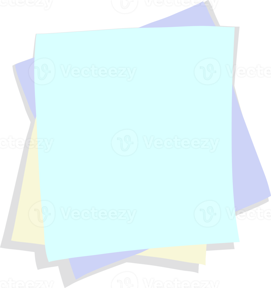 Colored post it note paper, rounded edges, sticky notes for reminders png