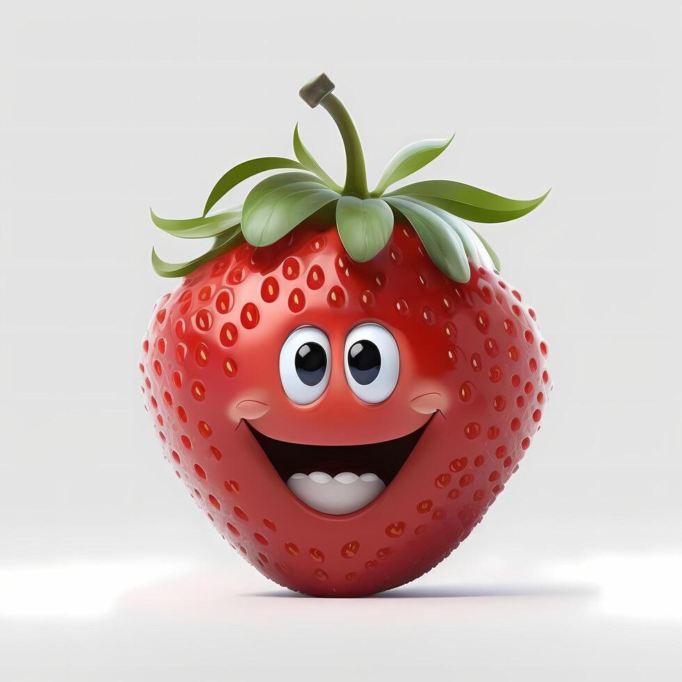 fruit happy character cute photo
