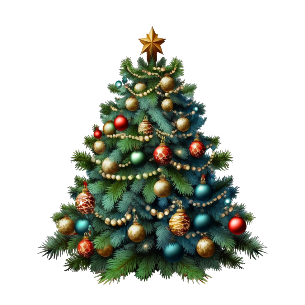 bellissimo Natale elementi con Natale alberi png