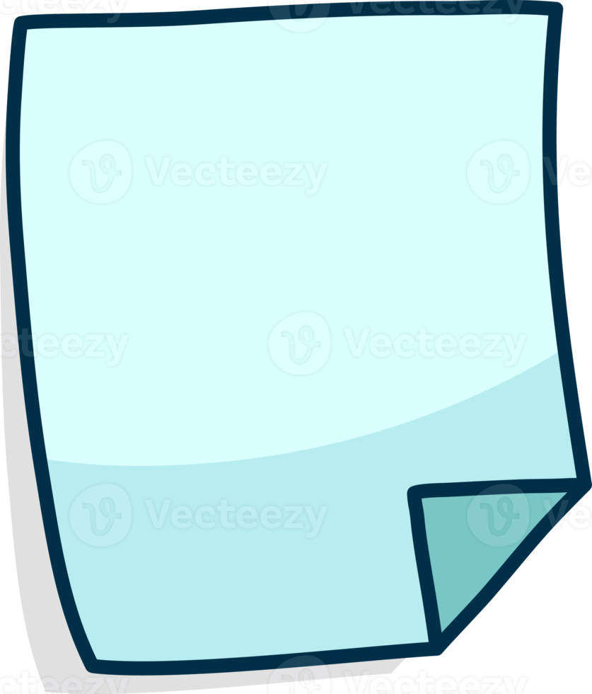 Colored post it note paper, rounded edges, sticky notes for reminders