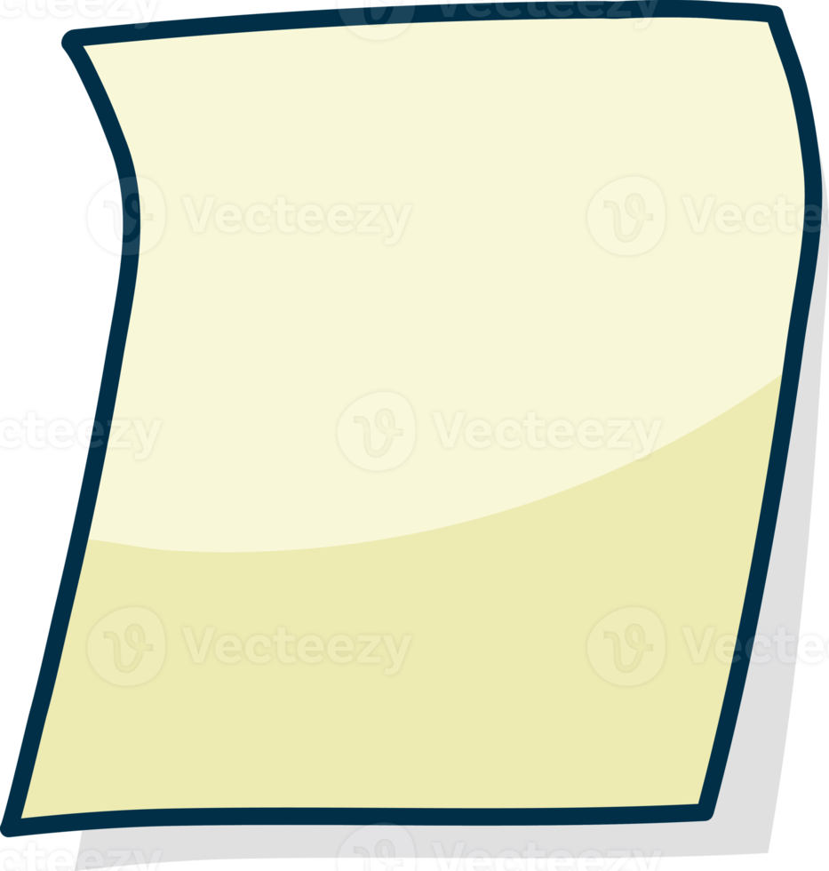 Colored post it note paper, rounded edges, sticky notes for reminders