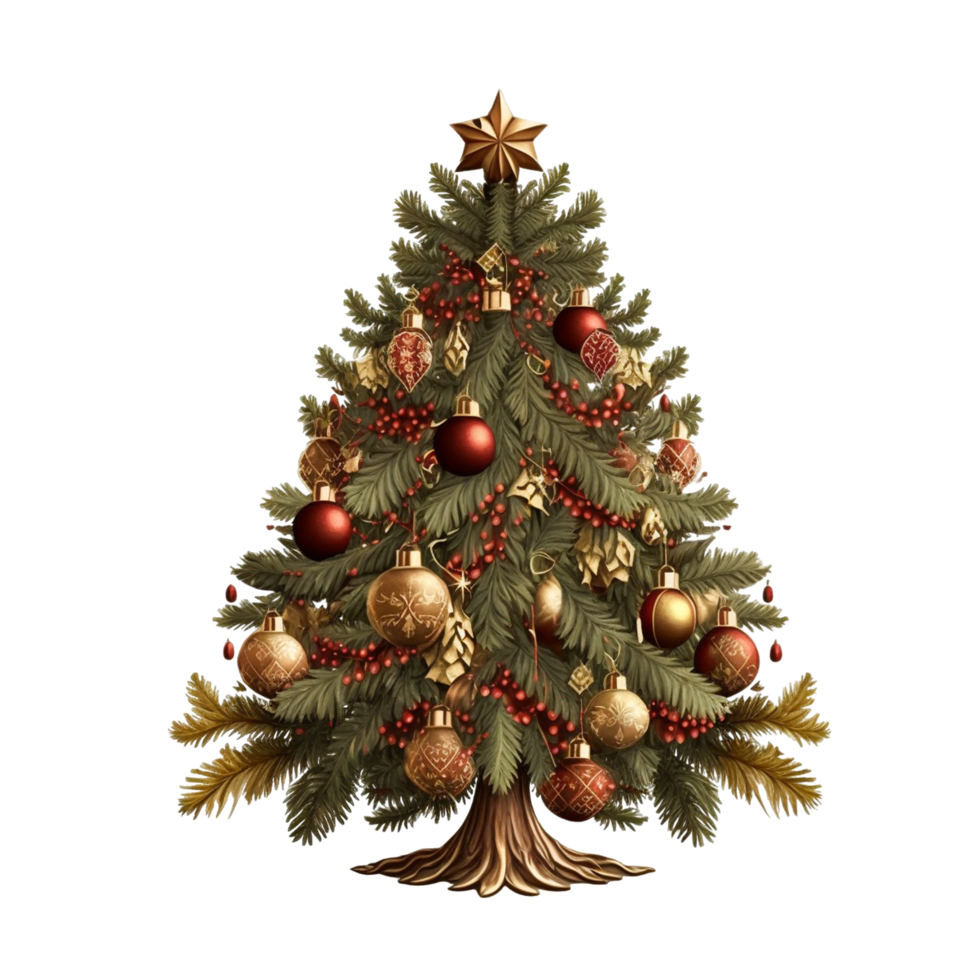 Beautiful Christmas Elements With Christmas Trees png