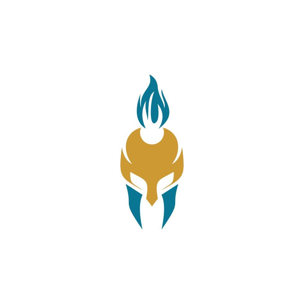 Logo for spartan race logo helmet vector