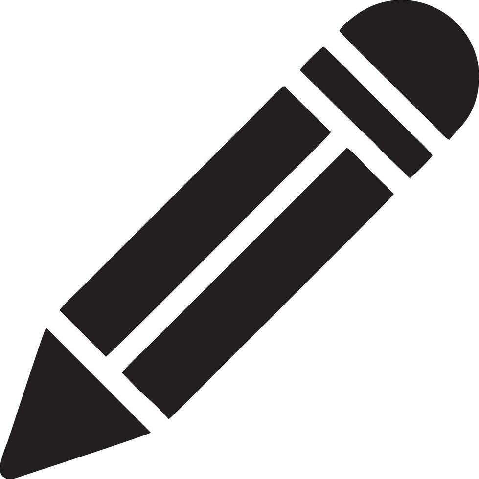 writing pen icon symbol in white background. Illustration of the sign pencil symbol vector image. EPS 10.