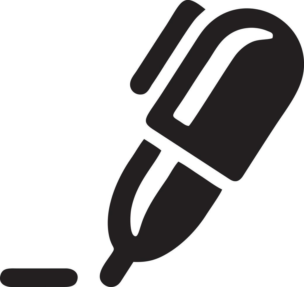 writing pen icon symbol in white background. Illustration of the sign pencil symbol vector image. EPS 10.