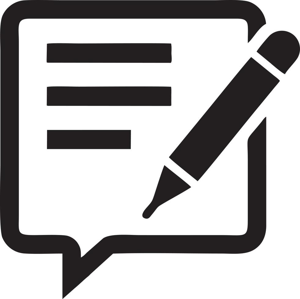 writing pen icon symbol in white background. Illustration of the sign pencil symbol vector image. EPS 10.