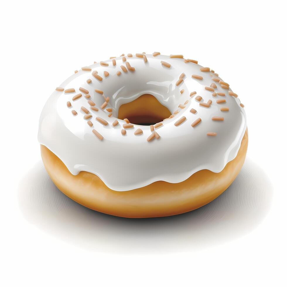 donut illustration AI Generated photo