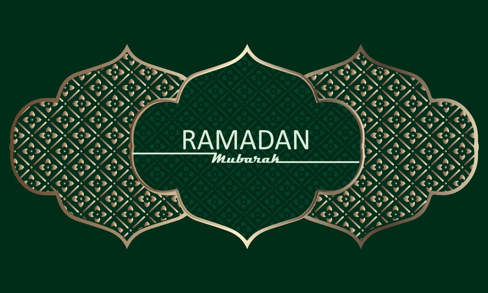 elegant welcome ramadan mubarak vector