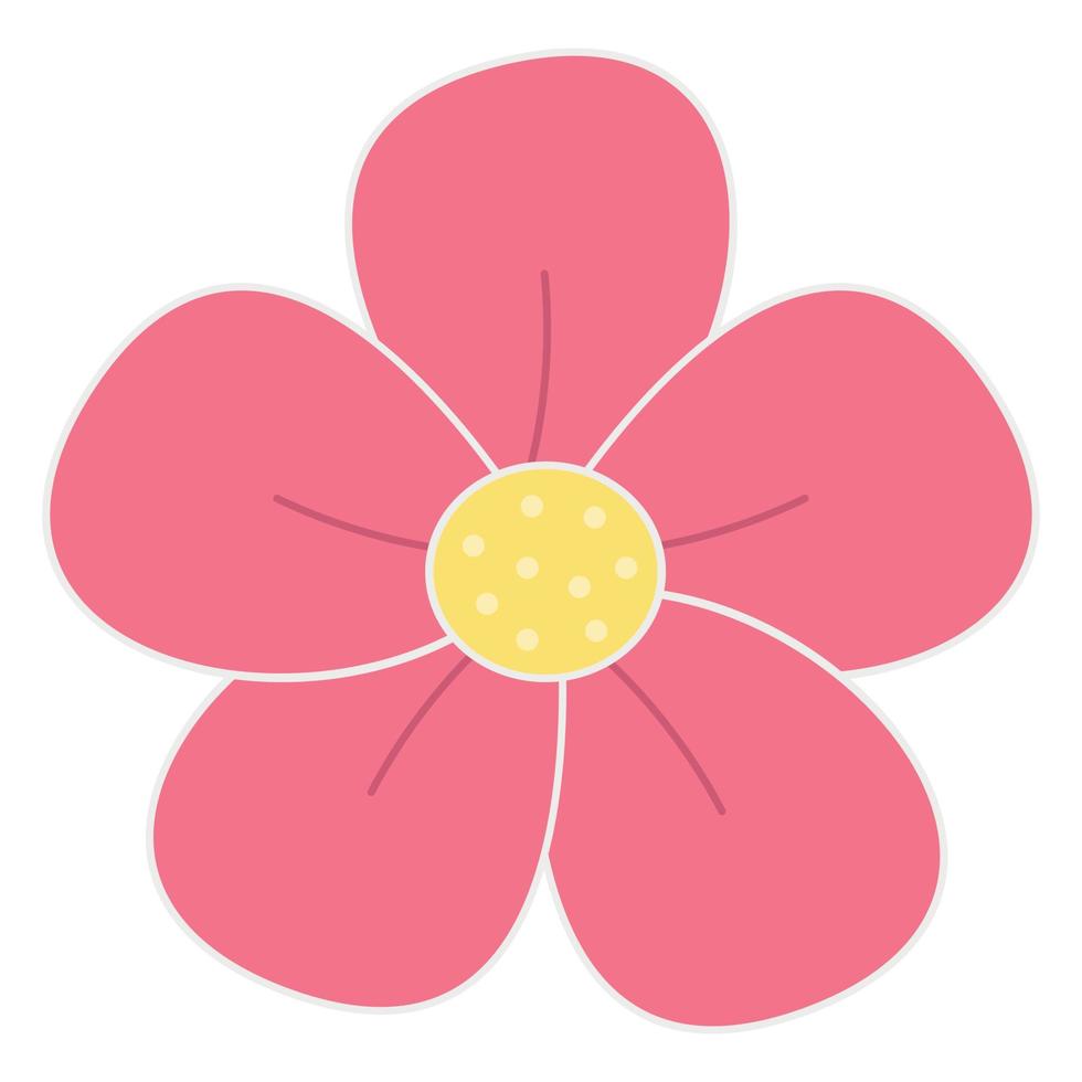 Flower icon. Vector flat illustration