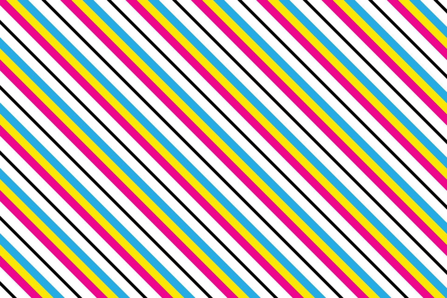 abstract diagonal pink yellow and blue stripe pattern design. vector