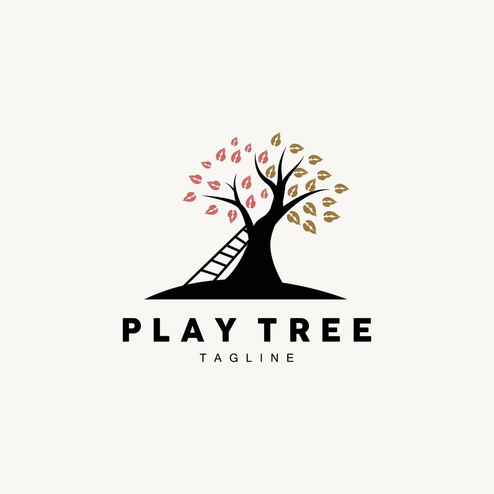 Tree Logo Design, Playground Vector, Education Tree Icon vector