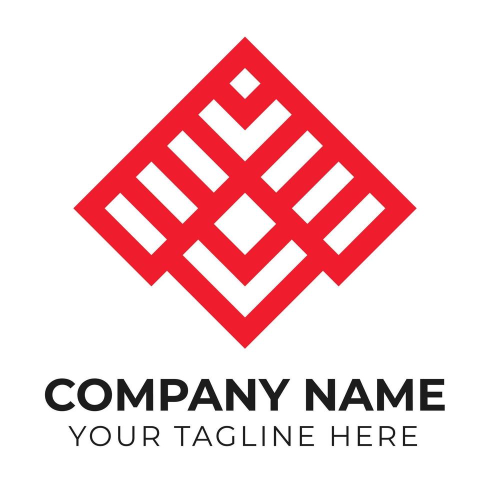 Professional modern abstract business logo design template for your company Free Vector