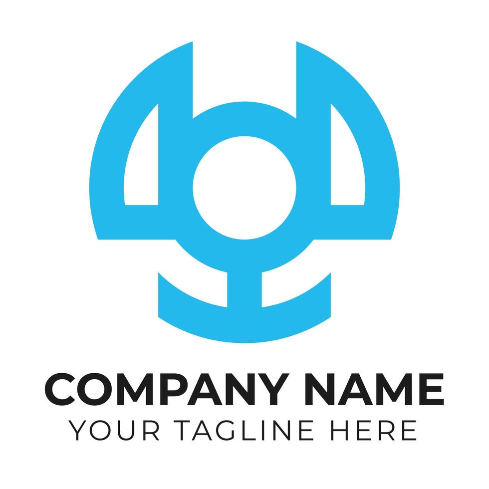 Professional creative abstract business logo design template for your company Free Vector