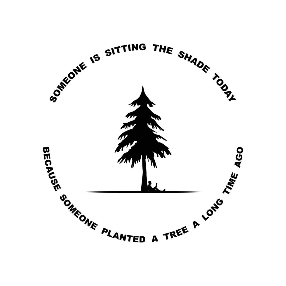 Pine tree Logo design inspiration vector