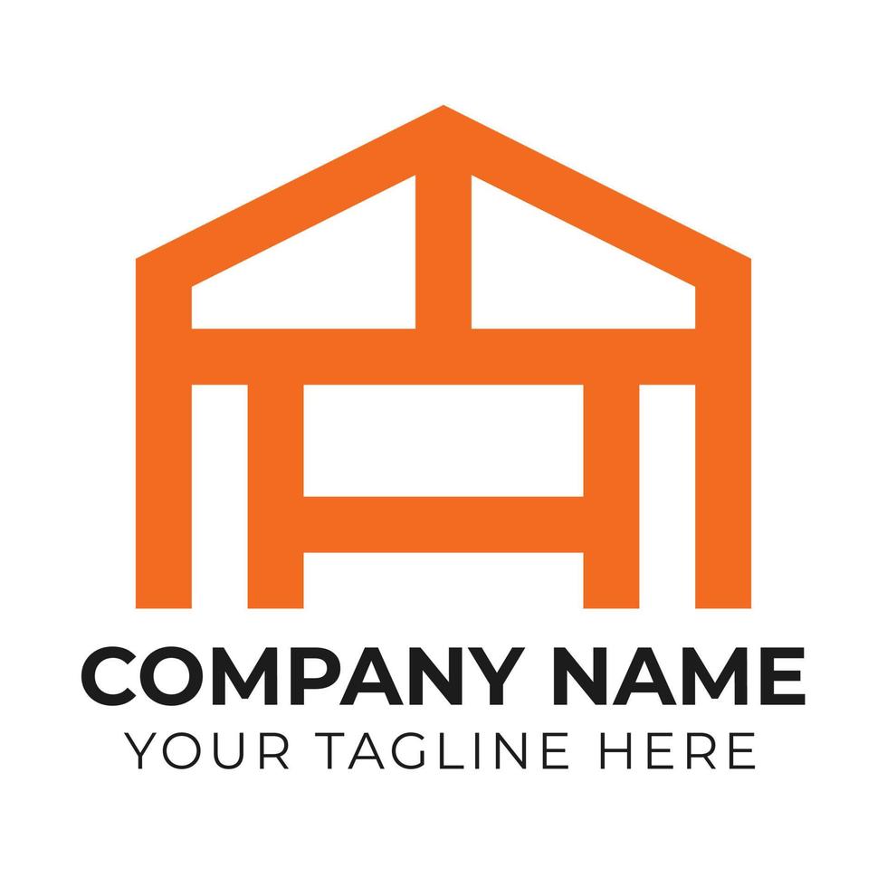 creativo corporativo resumen negocio h hogar logo diseño modelo gratis vector